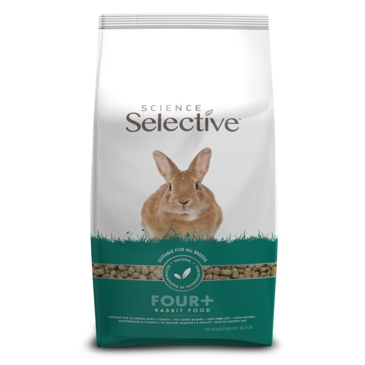 Science Selective 4 + Kaninchenfutter - 3 kg