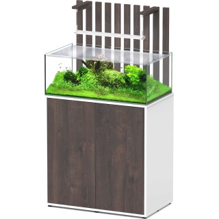 Aquatlantis Shallow 80 Wildeiche Dunkel/Weiß Aquarienkombination - 1 Stk