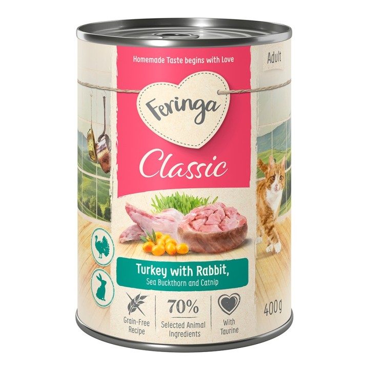 Feringa Classic Meat Menü 6 x 400 g  Kaninchen & Truthahn