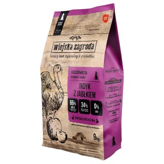 Wiejska Zagroda Puppy Truthahn und Apfel - 9 kg