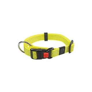 Karlie - Neon & Reflex Hunde-Halsband [45-65 cm x 25 mm, Farbe: Neongelb]