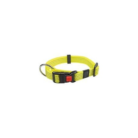 Karlie - Neon & Reflex Hunde-Halsband [45-65 cm x 25 mm, Farbe: Neongelb]