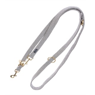 Nomad Tales Calma Halsband, stone - Passende Leine: 200 cm lang, 20 mm breit