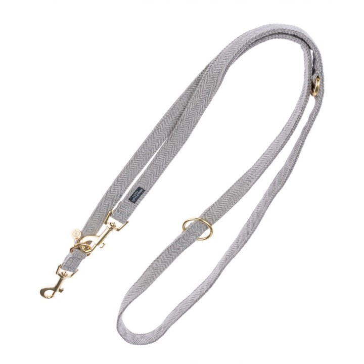 Nomad Tales Calma Halsband, stone - Passende Leine: 200 cm lang, 20 mm breit