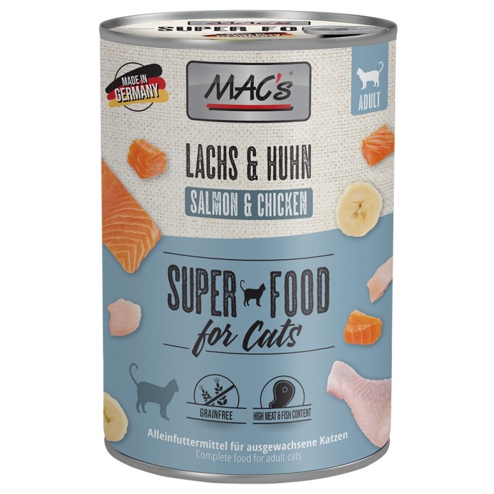 MAC´s Cat 6 x 400 g - Lachs & Huhn