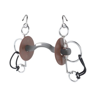 Pelham für Pferde mit kurzem Zügel und Zungenfreiheit, hart Beris Konnex 140 mm