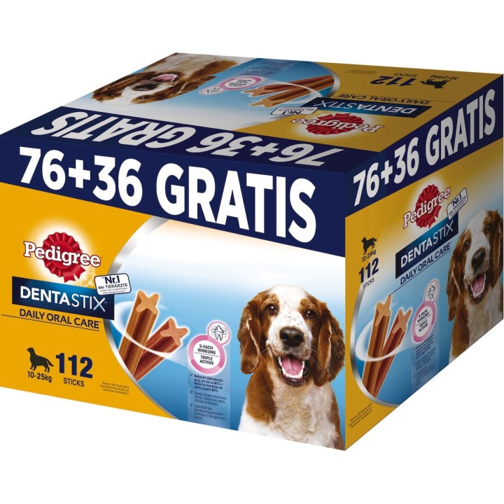 Pedigree Dentastix Medium Multipack PLUSPACK 76 + 36 GRATIS - 1 Stk