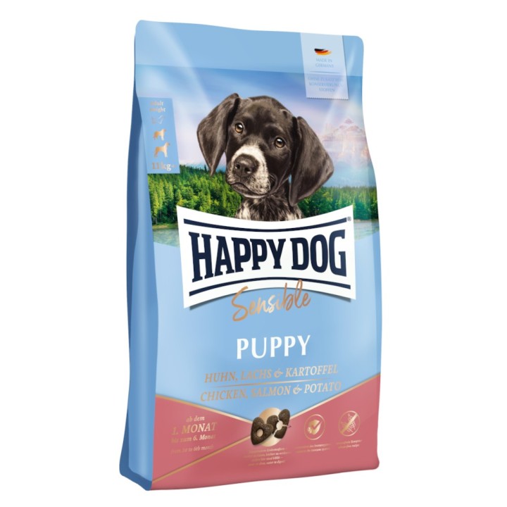 Happy Dog Supreme Sensible Puppy Huhn, Lachs & Kartoffel - 10 kg