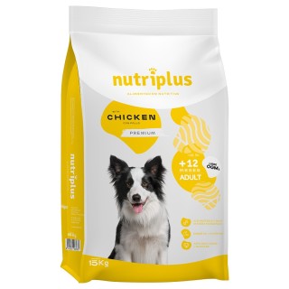 Nutriplus Adult Dog mit Huhn - 15 kg