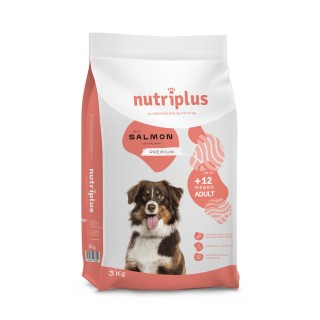 Nutriplus Adult Dog mit Lachs - 3 kg