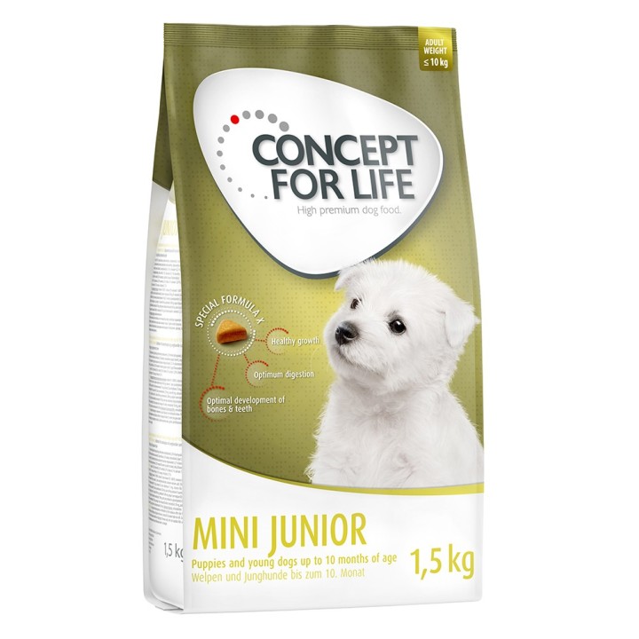 Concept for Life Hundefutter Probierbeutel – jetzt testen! - Mini Puppy & Junior (1,5 kg)