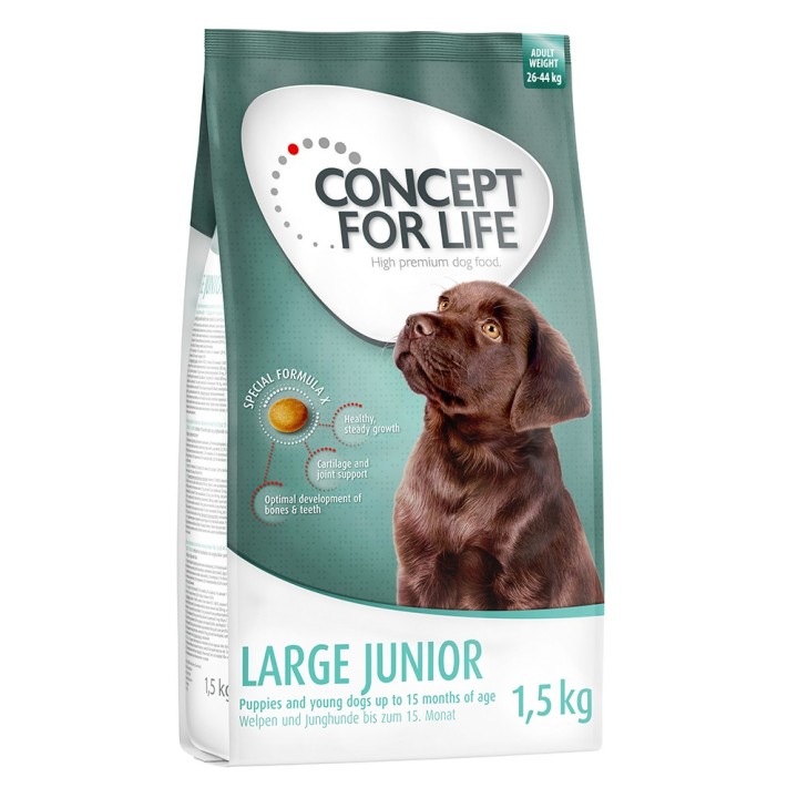 Concept for Life Hundefutter Probierbeutel – jetzt testen! - Large Puppy & Junior (1,5 kg)