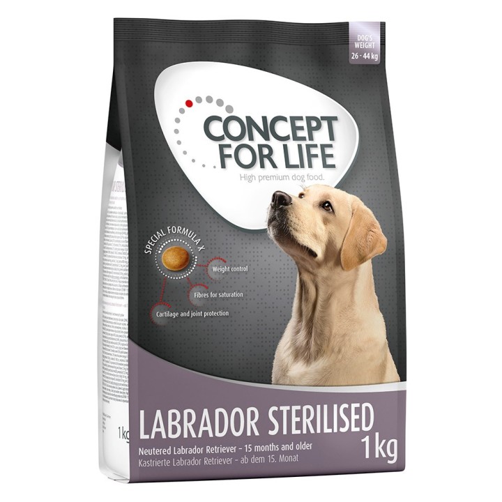 Concept for Life Hundefutter Probierbeutel – jetzt testen! - Labrador Sterilised (1 kg)