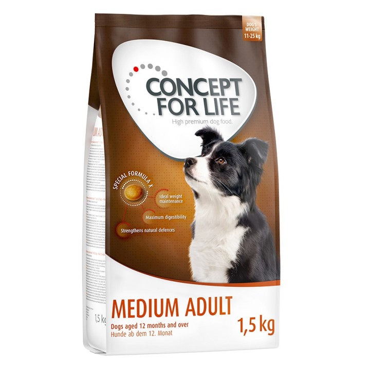 Concept for Life Hundefutter Probierbeutel – jetzt testen! - Medium Adult (1,5 kg)