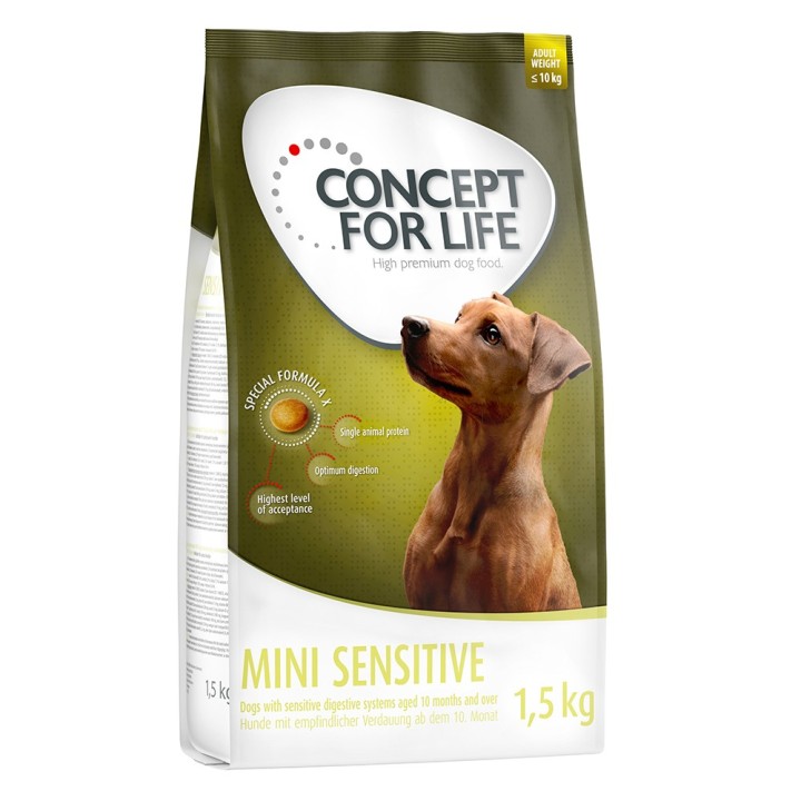 Concept for Life Hundefutter Probierbeutel – jetzt testen! - Mini Sensitive (1,5 kg)