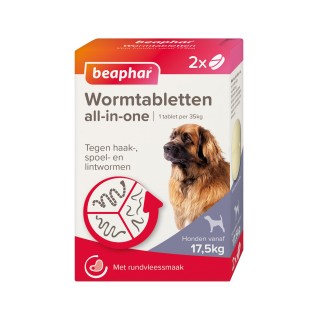 Beaphar Wurmtabletten All-in-One Hund - 2,5-40 kg - 4 Tabletten