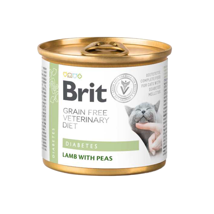 Brit Veterinary Diet Cat - Grain free - Diabetes - Dose - 6 x 200 g