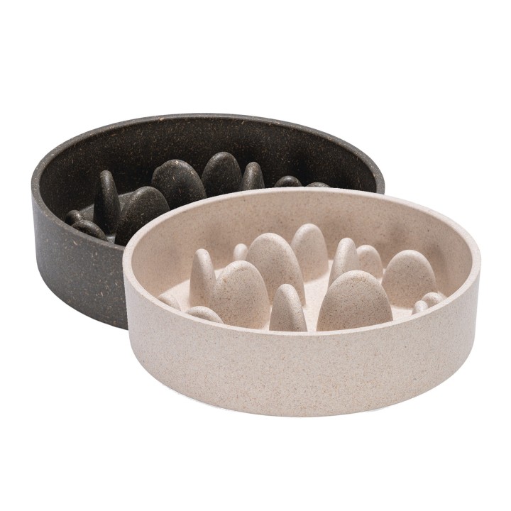 Designed by Lotte Bambus Anti-Snatching Napf Pom - Hund - Beige - 1430 ml