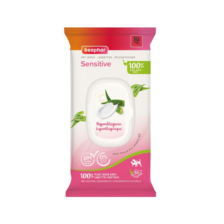 Beaphar Tierpflegetücher Sensitiv - 30 Stück
