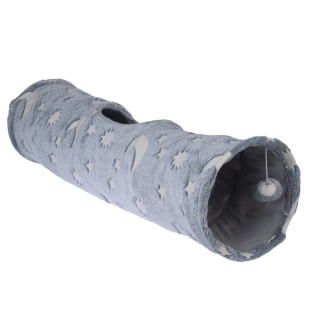 TIAKI Fluoreszierender Katzentunnel Star - Ø 25 x L 100 cm