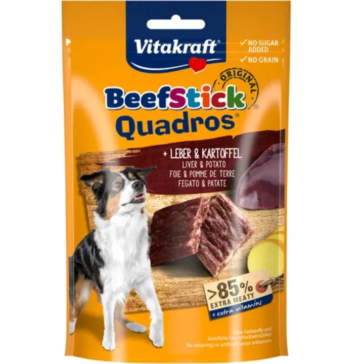 Vitakraft Hundesnack Beef Stick® Quadros® - Leber & Kartoffel