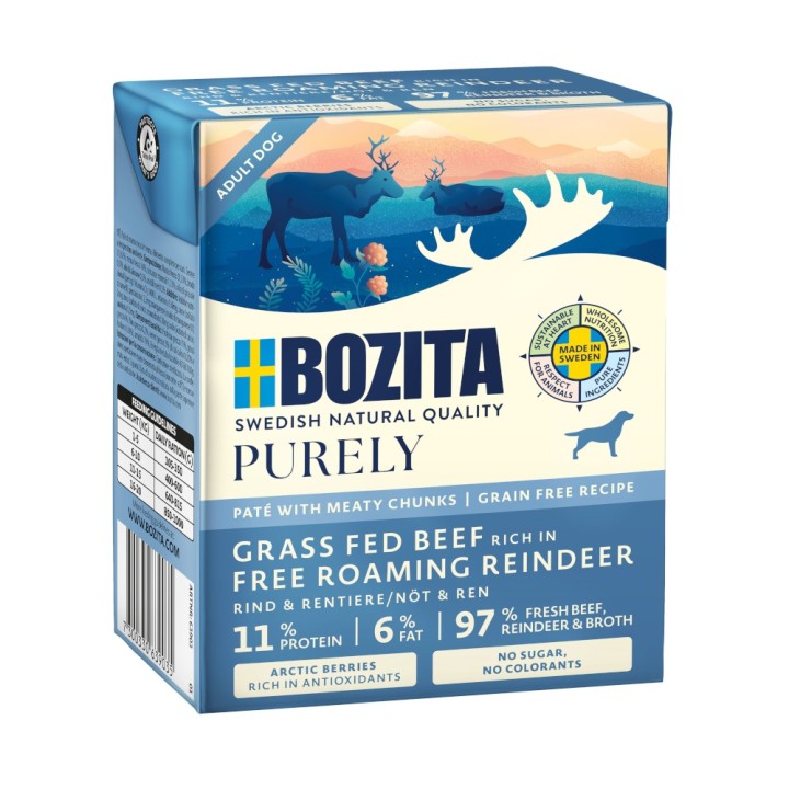 Bozita Purely Paté 6 x 370 g - mit Rentier