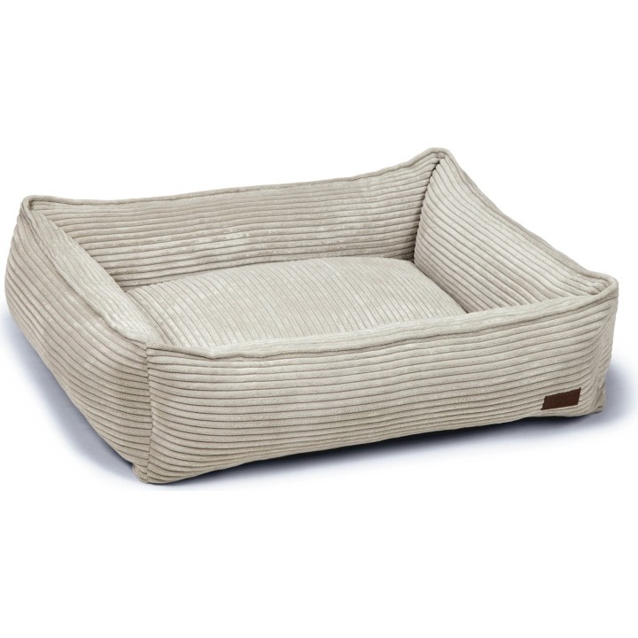 Designed by Lotte Liegebett Ribbed Hellgrau - 80x70x22 cm