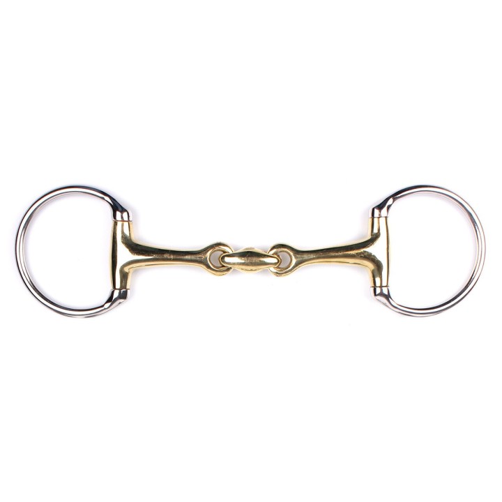 Doppeltes Olivengebiss aus Maillechort Silber Q-essentials