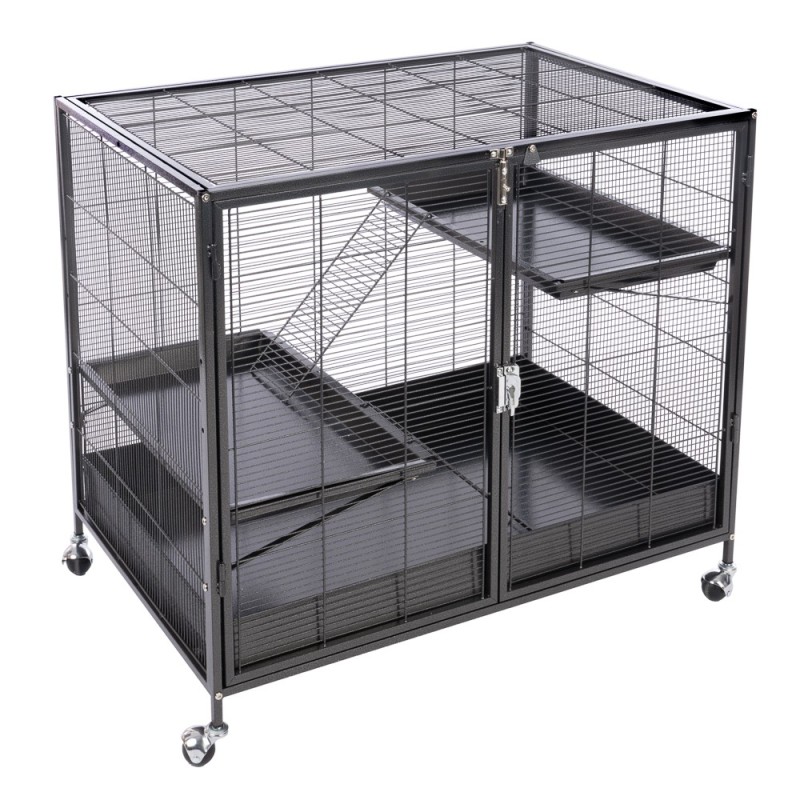 TIAKI Kleintierkäfig Étagère - Hauptkäfig: L 93,5 x B 63 x H 84 cm