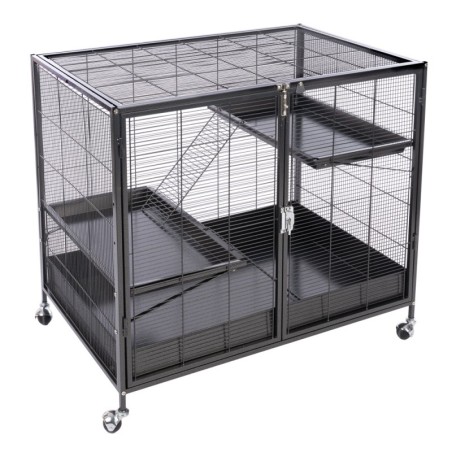 TIAKI Kleintierkäfig Étagère - Hauptkäfig: L 93,5 x B 63 x H 84 cm
