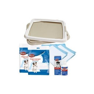 Schecker - Set aus 1x Stubenrein-Welpentoilette + 2 x Stubenrein - Unterlagen, 7er Pack + 1 x Stubenrein