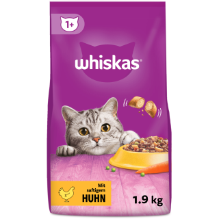 Whiskas Trocken mit Huhn 1+ - 1,90 kg