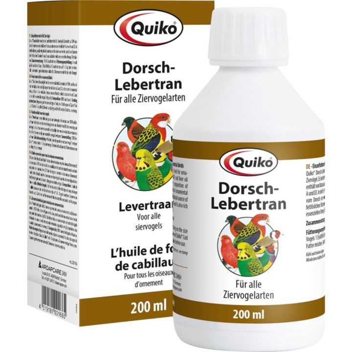 Quiko Dorschlebertran für Ziervögel - 200 ml