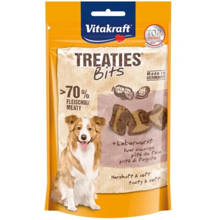 Vitakraft Hundesnack Treaties® Bits + - Leberwurst