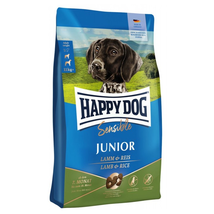 Happy Dog Supreme Sensible Junior Lamm & Reis - 10 kg