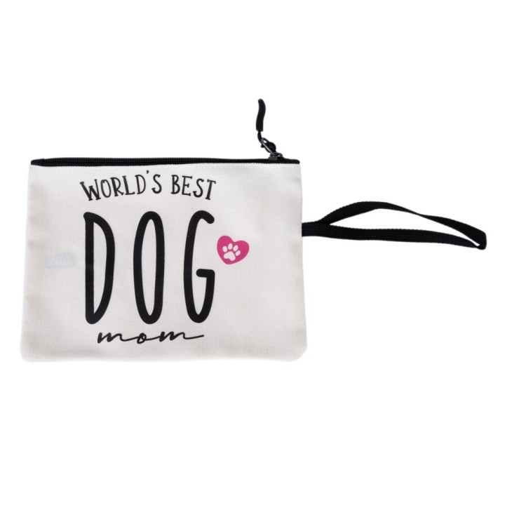 TIAKI Kosmetiktasche "World's Best Dog Mom" - 1 Stück