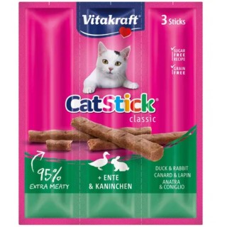 Vitakraft Katzensnack Cat Stick® + - Ente & Kaninchen