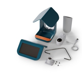 Bird Buddy Smart Vogelfutterstation mit Solardach - L 16 x B 17,5 x H 23 cm