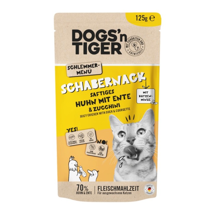 Dogs'n Tiger Cat 12 x 125 g - Huhn & Ente