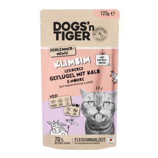 Dogs'n Tiger Cat 12 x 125 g - Geflügel & Kalb