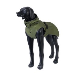 RukkaPets - Streamy ECO Regenmantel - Olive - 35