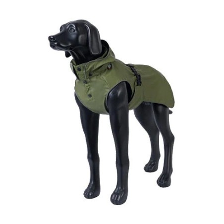 RukkaPets - Streamy ECO Regenmantel - Olive - 35