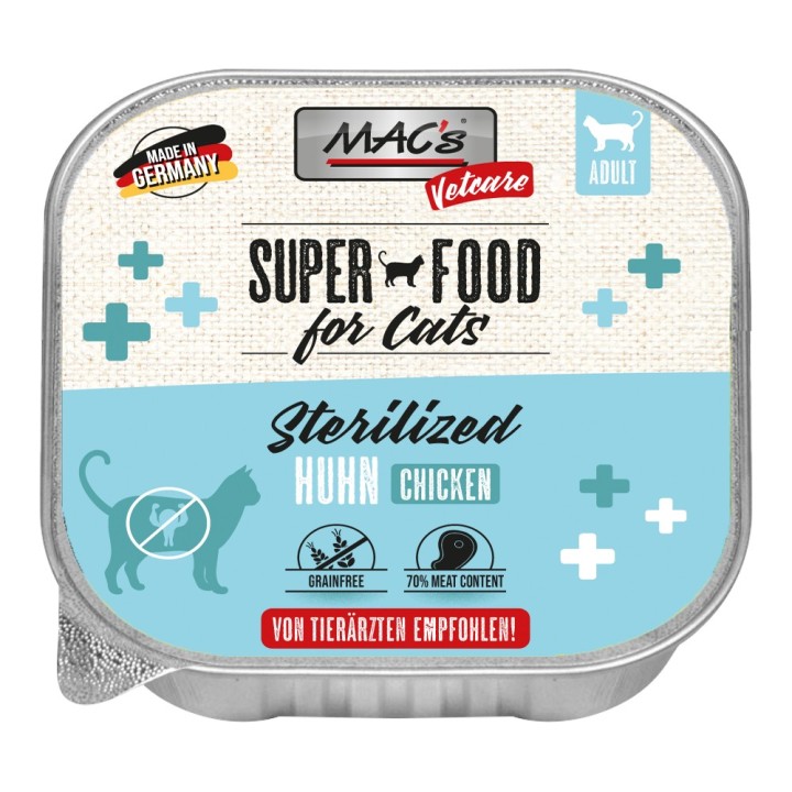 MAC's Vetcare Katze Sterilized - Huhn (16 x 100 g)