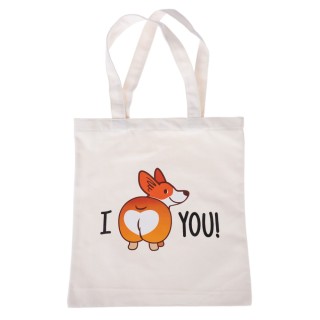 TIAKI Canvas-Tasche "I love you" - 1 Stück