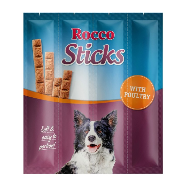 Sparpaket Rocco Sticks 120 g / Sparpaket % - Geflügel 3 x 12 Stück (360 g)