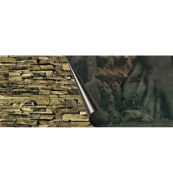 Poster Aquariumboden Aqua Della Tree & Rock