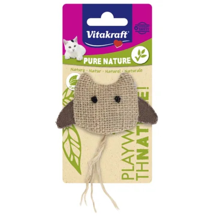 Vitakraft Katzenspielzeug Nature Eule mit Catnip - 1 Stk