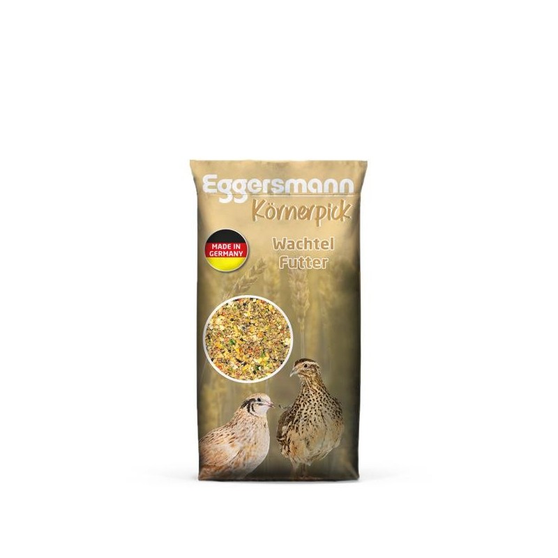 Eggersmann Körnerpick Wachtel Futter 10 kg - Alleinfutter für Wachteln