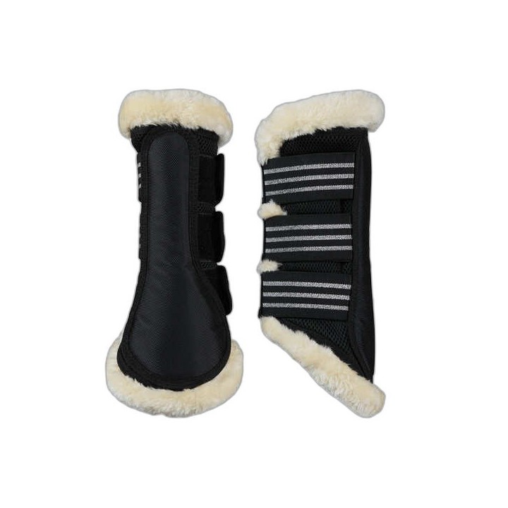 Geschlossene Vorderbeingamaschen Sehnenschutz mit Fell Horze Lincoln