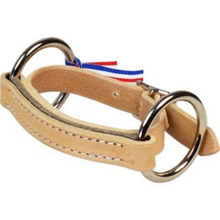 Mundstück 2 Ringe für Pferd aus flachem Leder Ronzon Legend Meroth